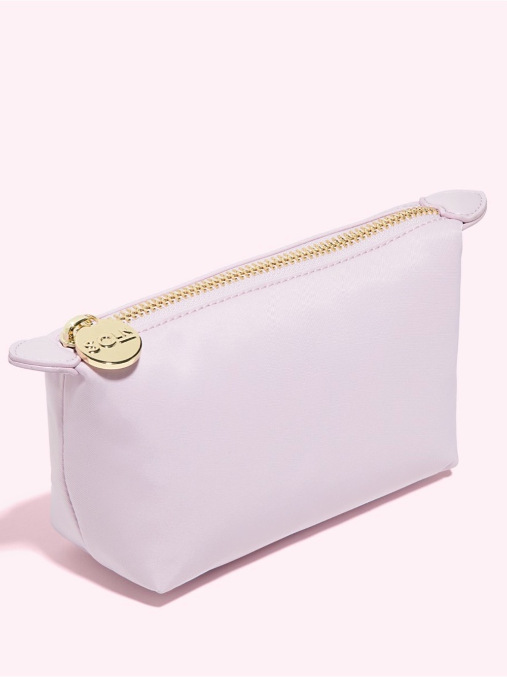 Stoney Clover Lane Pouchette 01 Lilac Zip Pouch with Gold Hardware NIB